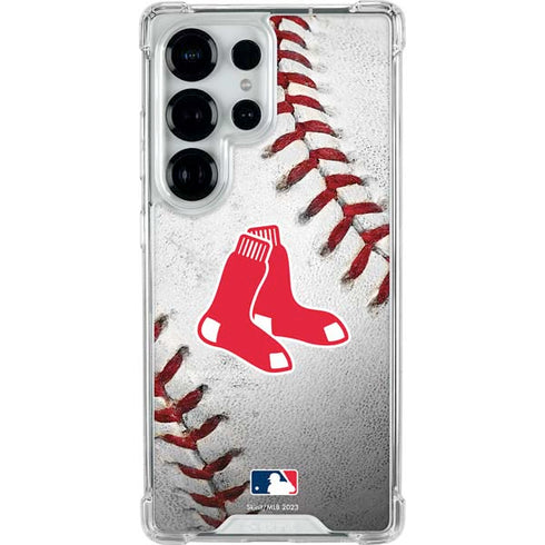 MLB Boston Red Sox Game Ball Galaxy S25 Ultra Clear Case